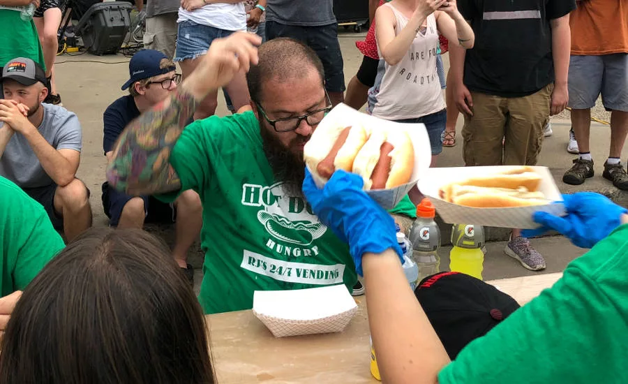 Hudson Days Hot Dog Eating Contest Volunteers