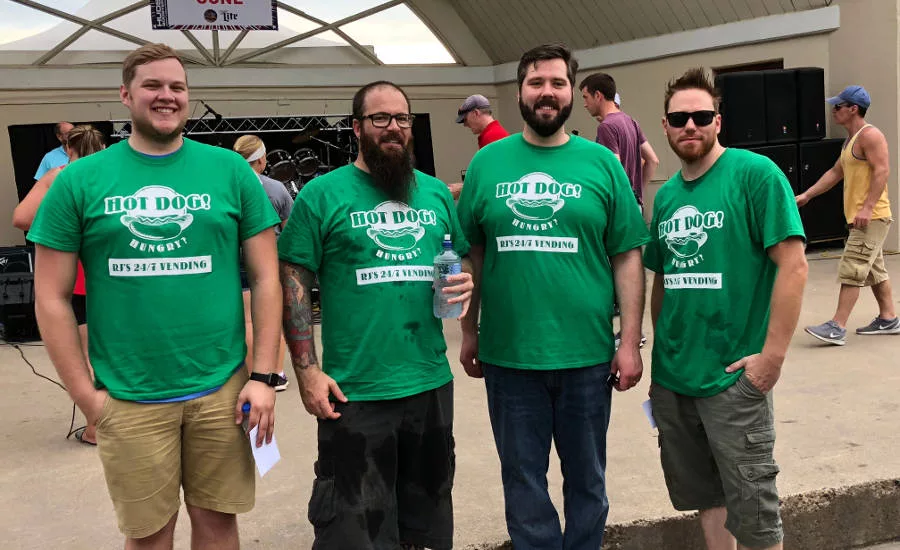 Hudson Days' Hot Dog Eating Contest Top Three Finishers