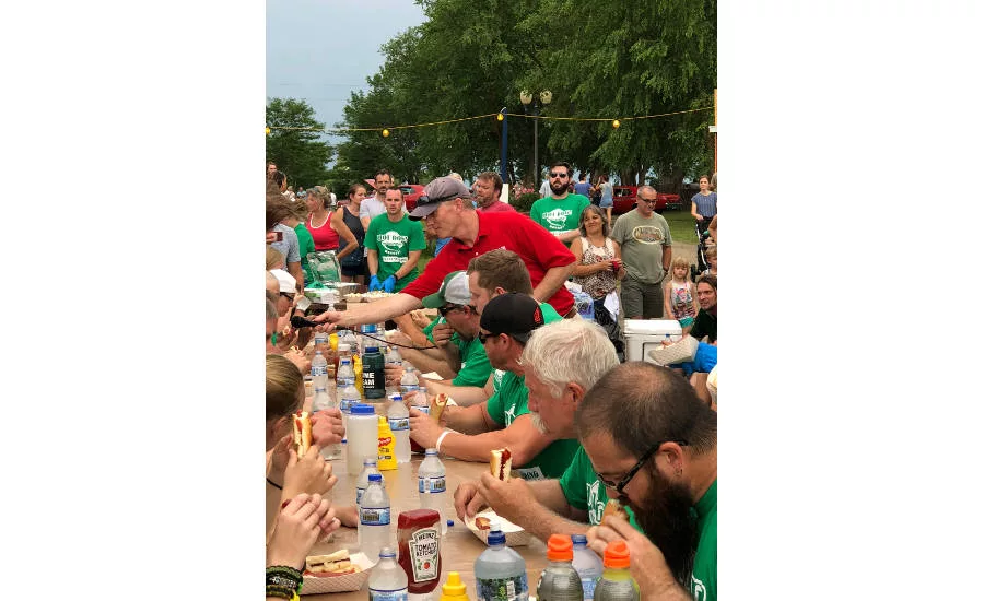 Hudson Days Hot Dog Eating Contest Contestants
