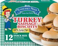 Tennessee Pride Turkey Sausage Biscuits