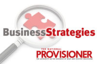 Business Strategies, magnifying glass