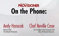 On the Phone On the Phone video interview with Andy Hanacek and Arby's Chef Neville Craw