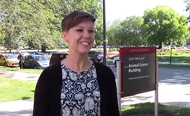 Allison Pullin, Master's student in animal welfare and behavior at The Ohio State University