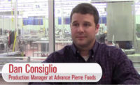 Dan Consiglio, production manager at AdvancePierre Foods