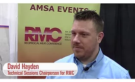 David Hayden, Technical Sessions Chairperson for Reciprocal Meat Conference (RMC)